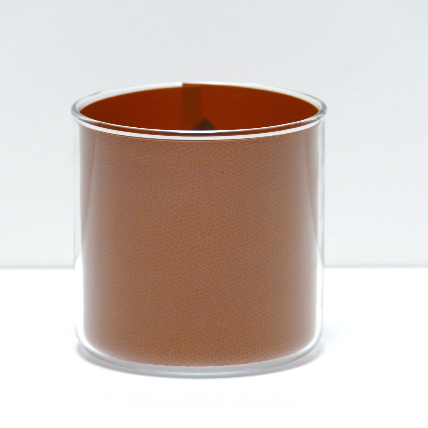 Pot "cuir" et sa plante